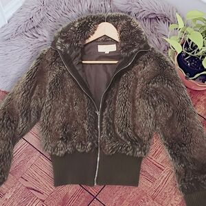 Vintage Y2K Faux Fur Teddy Jacket By Costa Blanca